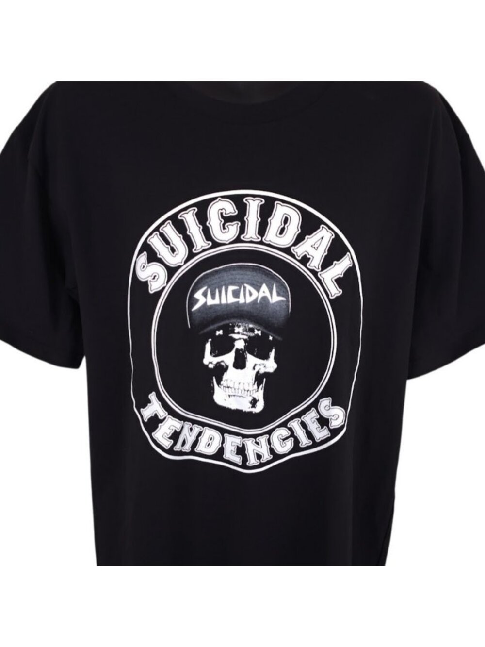 Suicidal Tendencies T Shirt Mens Size Large Black Hardcore Punk Band Tee